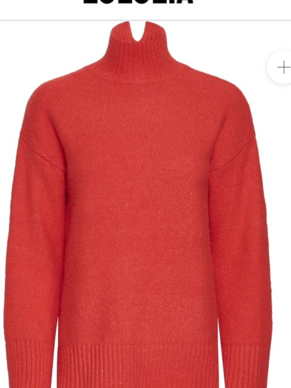 NWT b.young Byolma Turtleneck Sweater Barbados Cherry XS